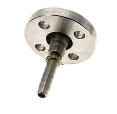 13x25 mm Edelstahl 1.4401 Schlauchsäule mit drehbarem Flansch PN 10/16/25/40 DIN EN 14423 / DIN 2826