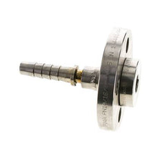 13x25 mm Edelstahl 1.4401 Schlauchsäule mit drehbarem Flansch PN 10/16/25/40 DIN EN 14423 / DIN 2826