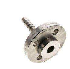 13x25 mm Edelstahl 1.4401 Schlauchsäule mit drehbarem Flansch PN 10/16/25/40 DIN EN 14423 / DIN 2826