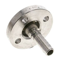 19x33 mm Stainless Steel 1.4401 Hose Pillar with Turnable Flange PN 10/16/25/40 DIN EN 14423 / DIN 2826