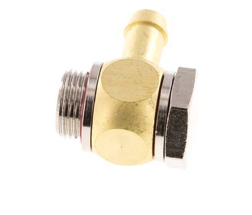 9 mm (3/8'') & G3/8'' Messingbogen Schlauchbolzen mit Außengewinde Elastomer drehbar