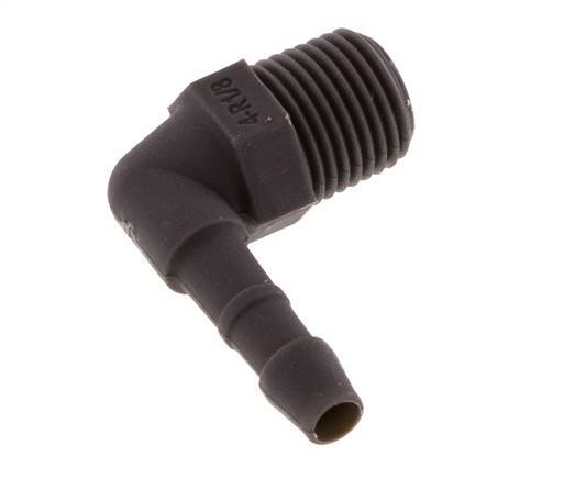 4 mm & R1/8'' PA 6 Elbow Hose Barb with Male Threads [20 Pieces]