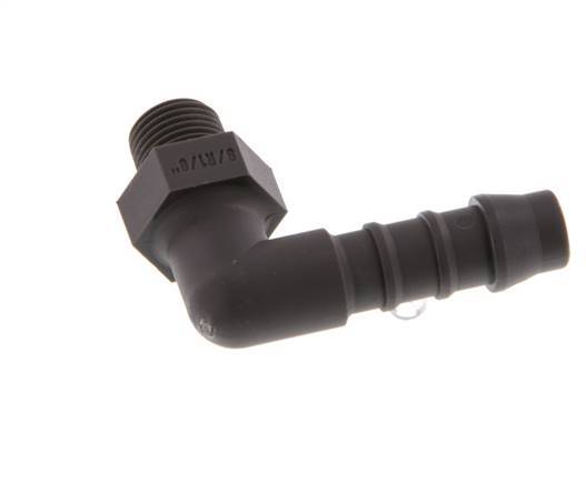 8 mm (5/16'') & R1/8'' PA 6 Schlauchbogen mit Außengewinde [5 Stück]