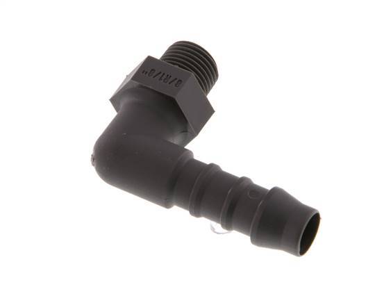 8 mm (5/16'') & R1/8'' PA 6 Schlauchbogen mit Außengewinde [5 Stück]
