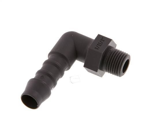 8 mm (5/16'') & R1/8'' PA 6 Schlauchbogen mit Außengewinde [5 Stück]