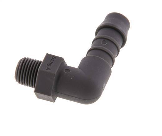 9 mm (3/8'') & R1/8'' PA 6 Schlauchbogen mit Außengewinde [5 Stück]