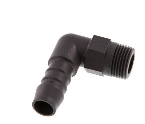 12 mm & R3/8'' PA 6 Schlauchbogen mit Außengewinde [5 Stück]