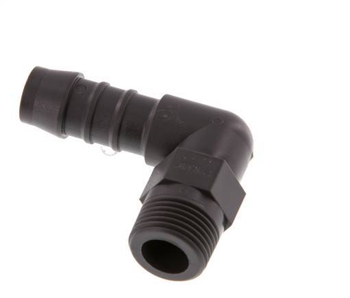 12 mm & R3/8'' PA 6 Schlauchbogen mit Außengewinde [5 Stück]
