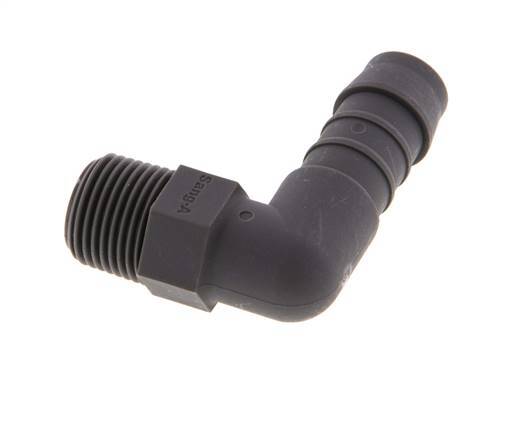 13 mm (1/2'') & R3/8'' PA 6 Schlauchbogen mit Außengewinde [5 Stück]