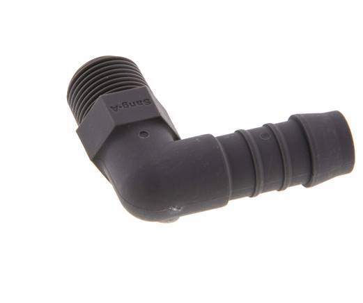 13 mm (1/2'') & R3/8'' PA 6 Schlauchbogen mit Außengewinde [5 Stück]