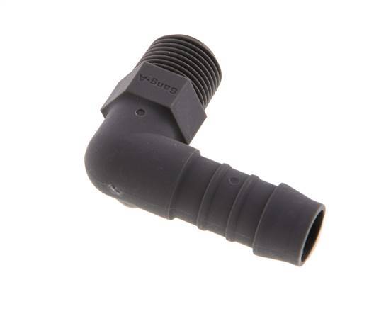 13 mm (1/2'') & R3/8'' PA 6 Schlauchbogen mit Außengewinde [5 Stück]