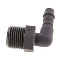 9 mm (3/8'') & R1/2'' PA 6 Schlauchbogen mit Außengewinde [5 Stück]