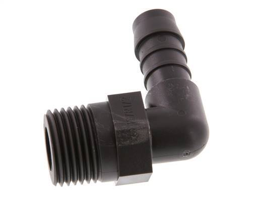 12 mm & R1/2'' PA 6 Schlauchbogen mit Außengewinde [5 Stück]