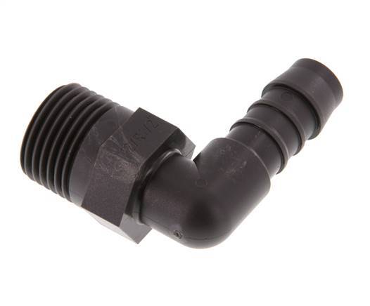 12 mm & R1/2'' PA 6 Schlauchbogen mit Außengewinde [5 Stück]