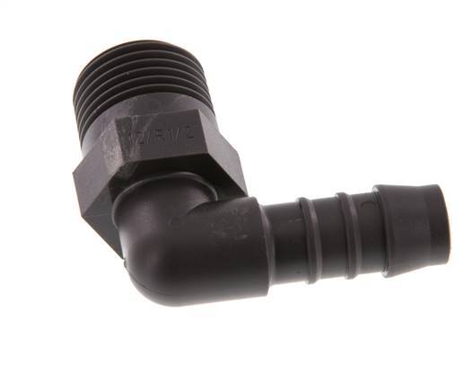 12 mm & R1/2'' PA 6 Schlauchbogen mit Außengewinde [5 Stück]