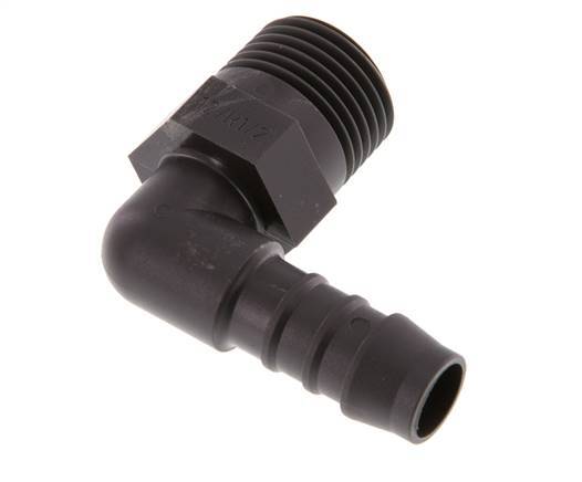 12 mm & R1/2'' PA 6 Schlauchbogen mit Außengewinde [5 Stück]