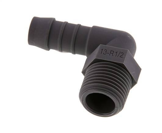 13 mm (1/2'') & R1/2'' PA 6 Schlauchbogen mit Außengewinde [5 Stück]