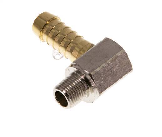 9 mm (3/8'') & R1/8'' Messing-Winkelstück mit Außengewinde [2 Stück]