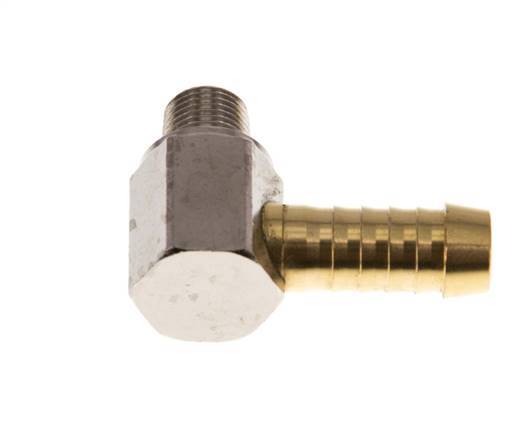 9 mm (3/8'') & R1/8'' Messing-Winkelstück mit Außengewinde [2 Stück]