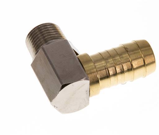 19 mm (3/4'') & R1/2'' Messing-Winkelstück mit Außengewinde