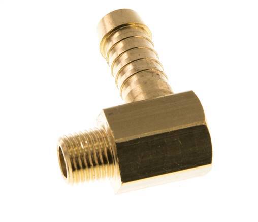 9 mm (3/8'') & M10x1 (Kegel) Messing-Winkelschlauch mit Außengewinde [2 Stück]