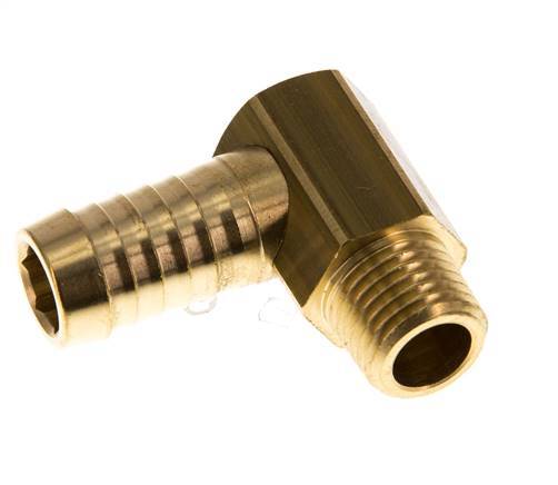 13 mm (1/2'') & M14x1,5 (konisch) Messing-Winkelstück mit Außengewinde