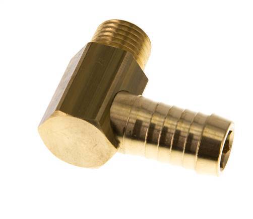 13 mm (1/2'') & M14x1,5 (konisch) Messing-Winkelstück mit Außengewinde