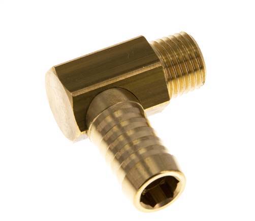 13 mm (1/2'') & M14x1,5 (konisch) Messing-Winkelstück mit Außengewinde