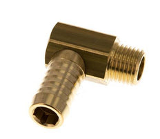 13 mm (1/2'') & M14x1,5 (konisch) Messing-Winkelstück mit Außengewinde