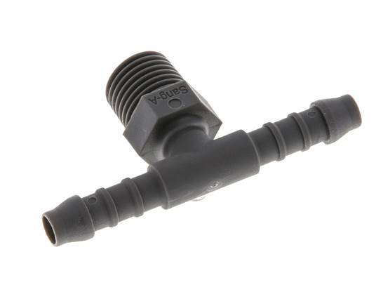 6 mm (1/4'') & R1/4'' PA 6 T-Schlauchbolzen mit Außengewinde [10 Stück]