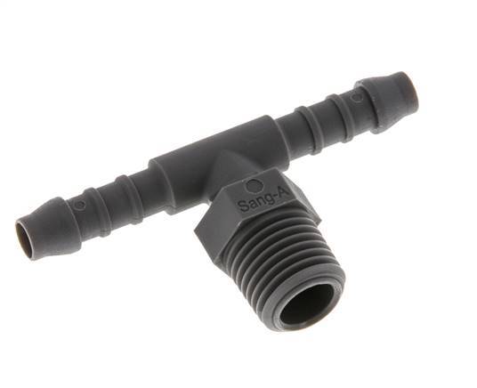 6 mm (1/4'') & R1/4'' PA 6 T-Schlauchbolzen mit Außengewinde [10 Stück]