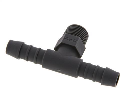 10 mm & R3/8'' PA 6 T-Stück mit Außengewinde [5 Stück]