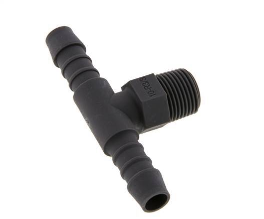 10 mm & R3/8'' PA 6 T-Stück mit Außengewinde [5 Stück]