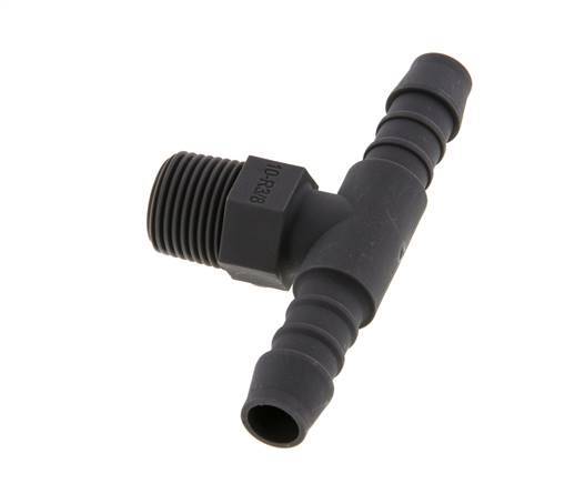 10 mm & R3/8'' PA 6 T-Stück mit Außengewinde [5 Stück]