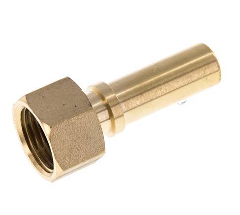 13 mm (1/2'') & G1/2'' Messing Schlauch Barb Überwurfmutter Flachdichtung Polyurethan Sicherheitskragen EN 14420-5 (DIN 2817)