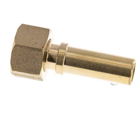 13 mm (1/2'') & G1/2'' Messing Schlauch Barb Überwurfmutter Flachdichtung Polyurethan Sicherheitskragen EN 14420-5 (DIN 2817)