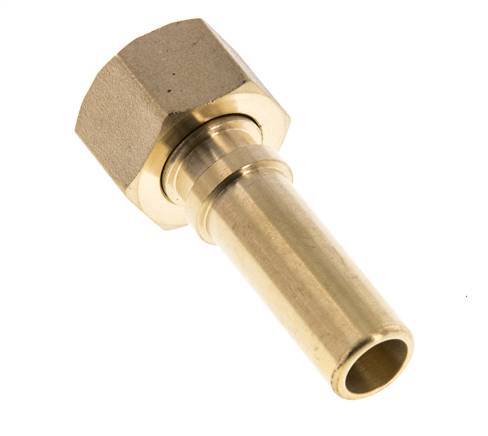 13 mm (1/2'') & G1/2'' Messing Schlauch Barb Überwurfmutter Flachdichtung Polyurethan Sicherheitskragen EN 14420-5 (DIN 2817)