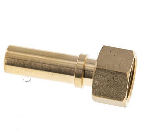 13 mm (1/2'') & G1/2'' Messing Schlauch Barb Überwurfmutter Flachdichtung Polyurethan Sicherheitskragen EN 14420-5 (DIN 2817)