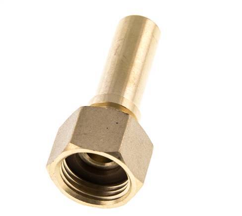 13 mm (1/2'') & G1/2'' Messing Schlauch Barb Überwurfmutter Flachdichtung Polyurethan Sicherheitskragen EN 14420-5 (DIN 2817)