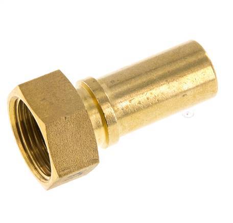 19 mm (3/4'') & G3/4'' Messing Schlauch Barb Überwurfmutter Flachdichtung Polyurethan Sicherheitskragen EN 14420-5 (DIN 2817)