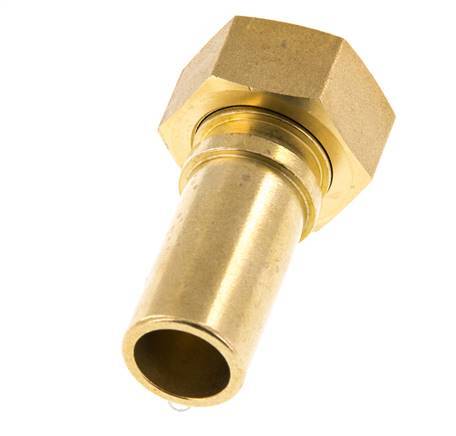 19 mm (3/4'') & G3/4'' Messing Schlauch Barb Überwurfmutter Flachdichtung Polyurethan Sicherheitskragen EN 14420-5 (DIN 2817)