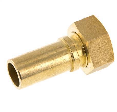19 mm (3/4'') & G3/4'' Messing Schlauch Barb Überwurfmutter Flachdichtung Polyurethan Sicherheitskragen EN 14420-5 (DIN 2817)