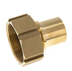 38 mm (1-1/2'') & G2'' Messing Schlauch Barb Überwurfmutter Flachdichtung Polyurethan Sicherheitskragen EN 14420-5 (DIN 2817)