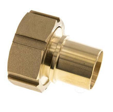38 mm (1-1/2'') & G2'' Messing Schlauch Barb Überwurfmutter Flachdichtung Polyurethan Sicherheitskragen EN 14420-5 (DIN 2817)