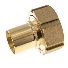 38 mm (1-1/2'') & G2'' Messing Schlauch Barb Überwurfmutter Flachdichtung Polyurethan Sicherheitskragen EN 14420-5 (DIN 2817)