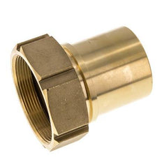 63 mm (2-1/2'') & G2-1/2'' Messing Schlauch Barb Überwurfmutter Flachdichtung Polyurethan Sicherheitskragen EN 14420-5 (DIN 2817)