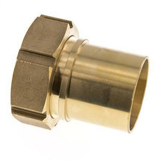 63 mm (2-1/2'') & G2-1/2'' Messing Schlauch Barb Überwurfmutter Flachdichtung Polyurethan Sicherheitskragen EN 14420-5 (DIN 2817)