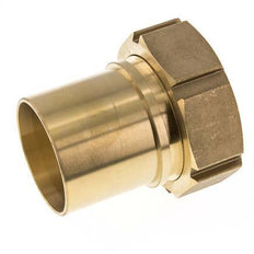 63 mm (2-1/2'') & G2-1/2'' Messing Schlauch Barb Überwurfmutter Flachdichtung Polyurethan Sicherheitskragen EN 14420-5 (DIN 2817)