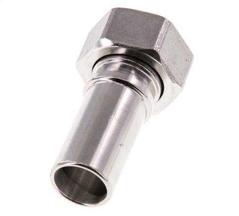 19 mm (3/4'') & G3/4'' Edelstahl 1.4401 Schlauchbolzen Überwurfmutter Flachdichtung PTFE Sicherheitsmanschetten EN 14420-5 (DIN 2817)