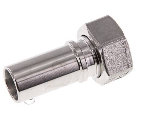 19 mm (3/4'') & G3/4'' Edelstahl 1.4401 Schlauchbolzen Überwurfmutter Flachdichtung PTFE Sicherheitsmanschetten EN 14420-5 (DIN 2817)